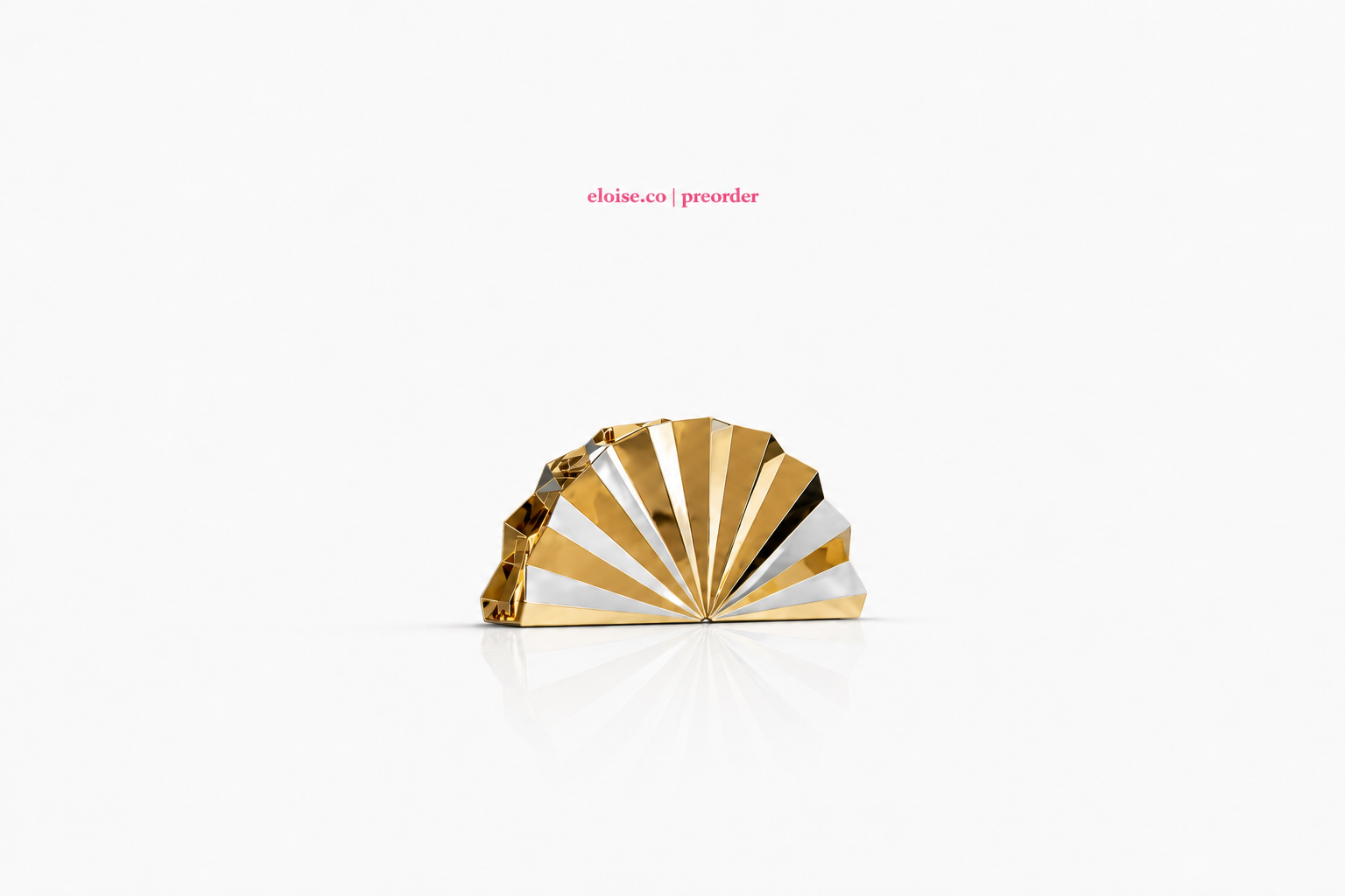 Ogi Clutch | Sculptural Fan Signature
