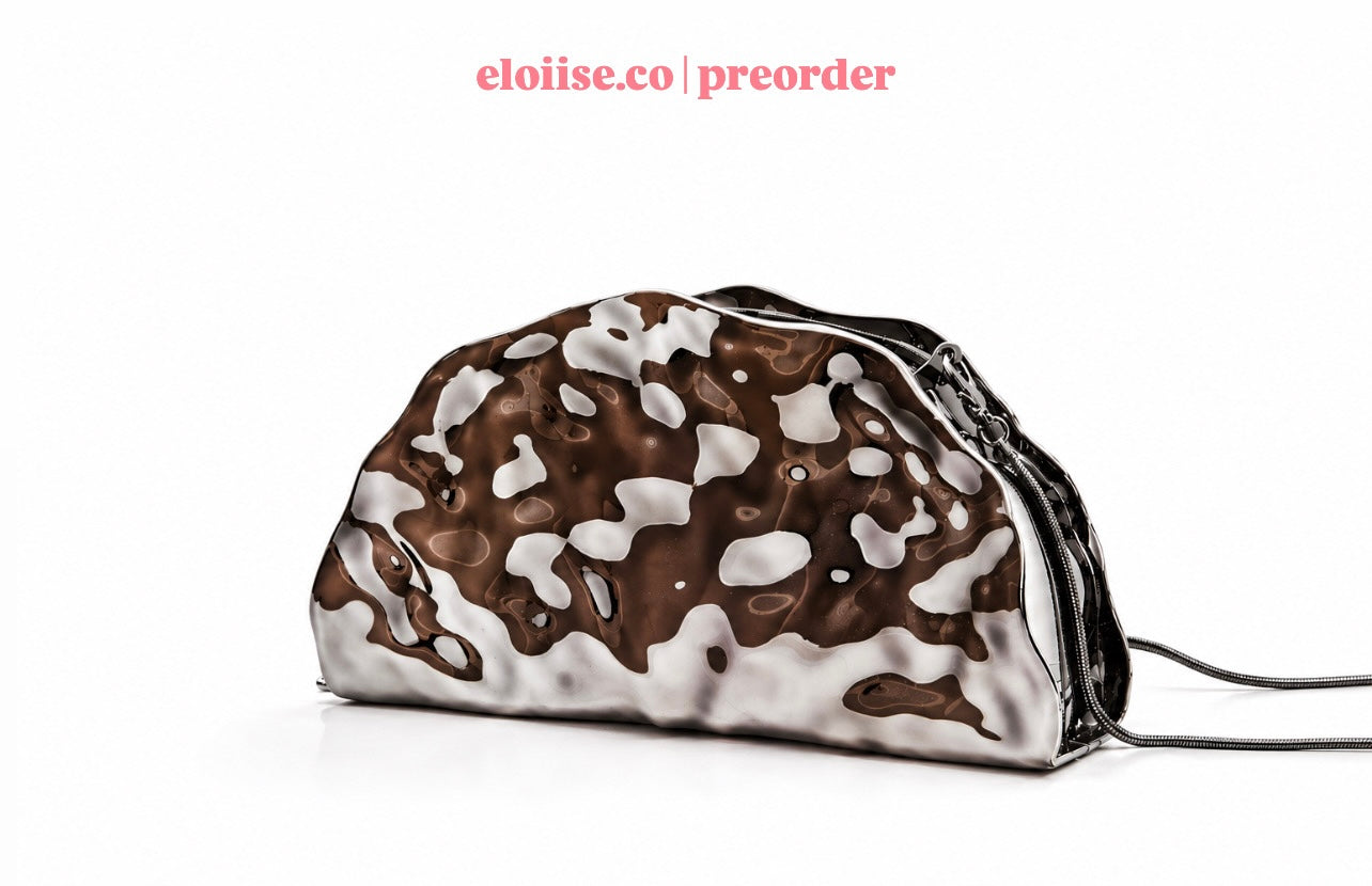 Curva Clutch | Sculptural Marble Signature