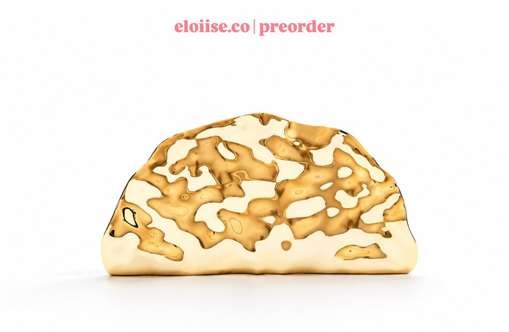 Curva Clutch | Sculptural Marble Signature