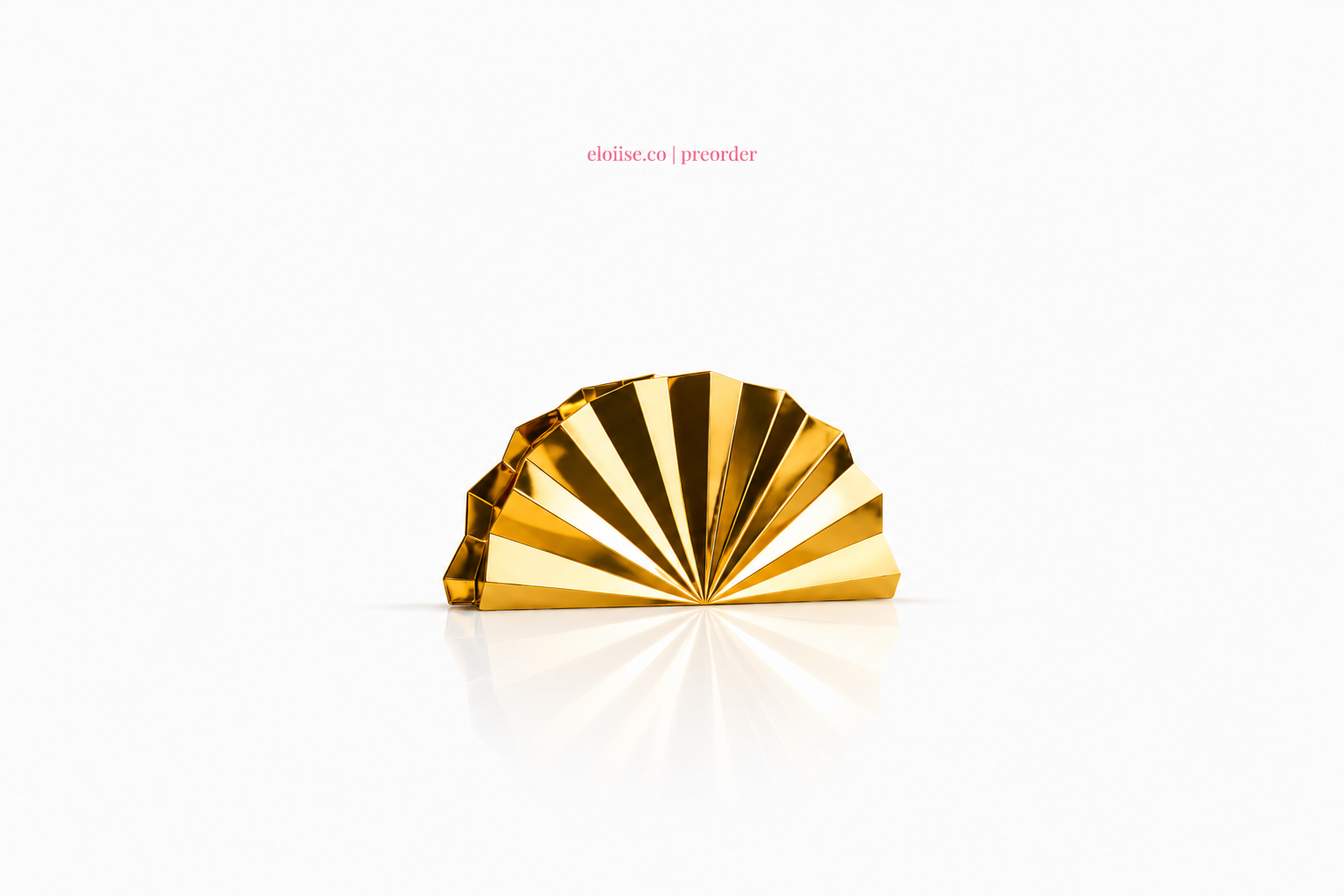 Ogi Clutch | Sculptural Fan Signature